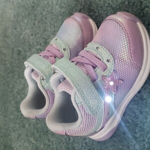 Toddler girl light up sneakers
